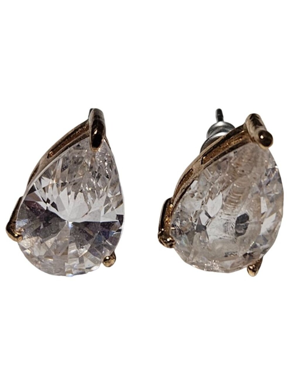 Elegant Rhinestone Earrings Pear Teardrop Stud Classic Fashion Jewelry Women